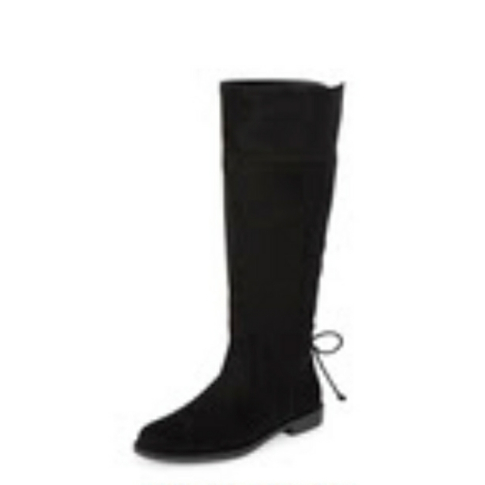 Girls Faux Suede Over The Knee Boots